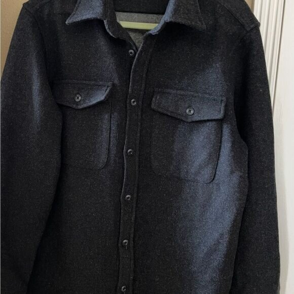Taylor Stitch Maritime Wool Blend Dark Gray Substantial Shirt Jacket Size 44(XL) - Picture 16 of 16